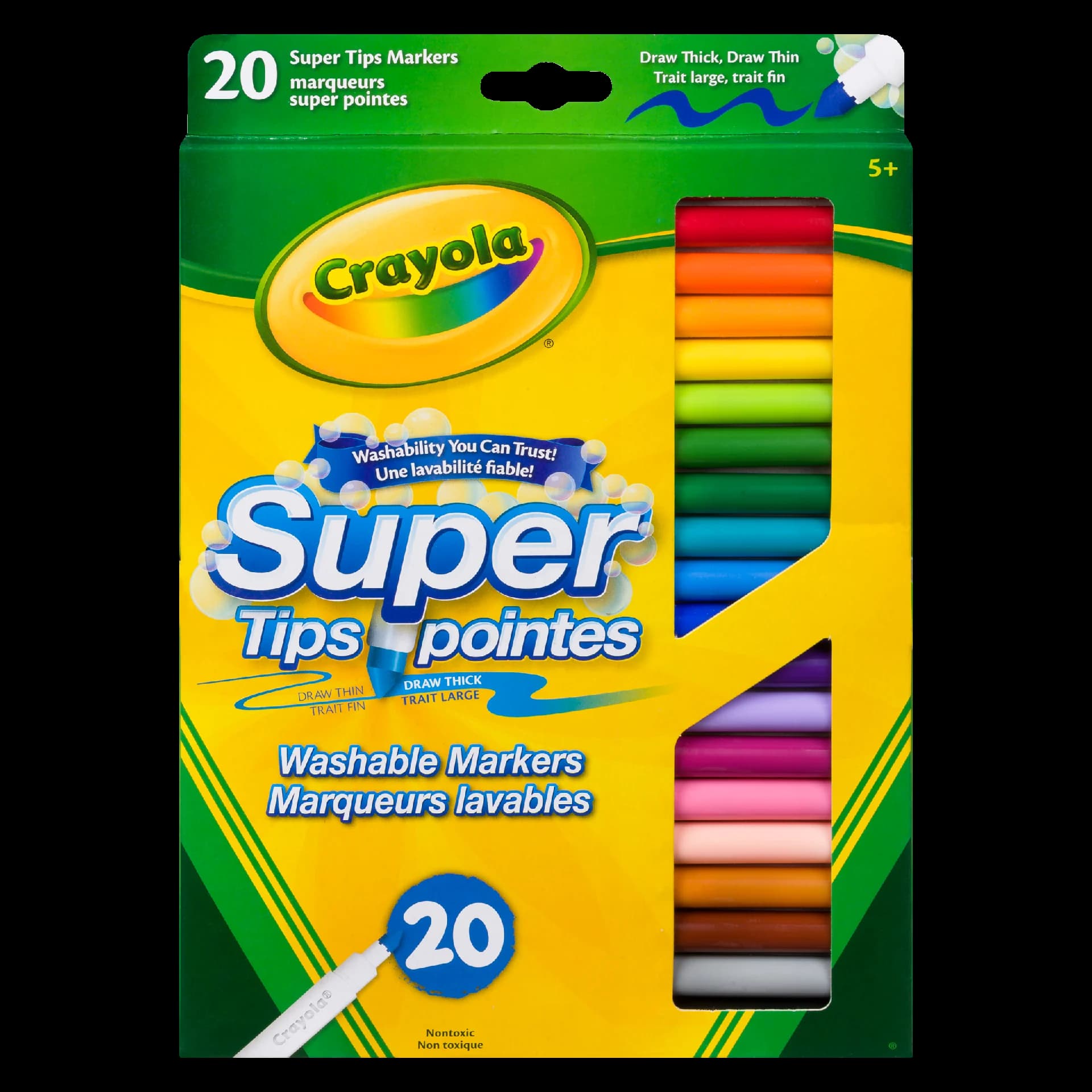 Crayola 20 Super Tips Washable Markers 5+