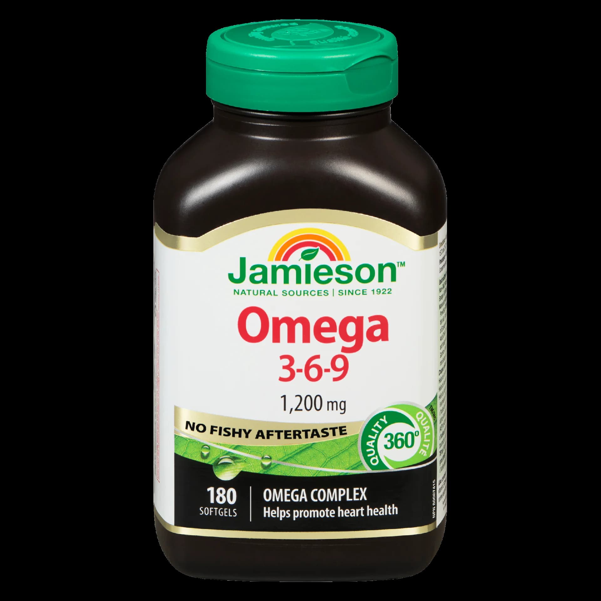 Jamieson Omega 3-6-9 1,200 mg 180 Softgels