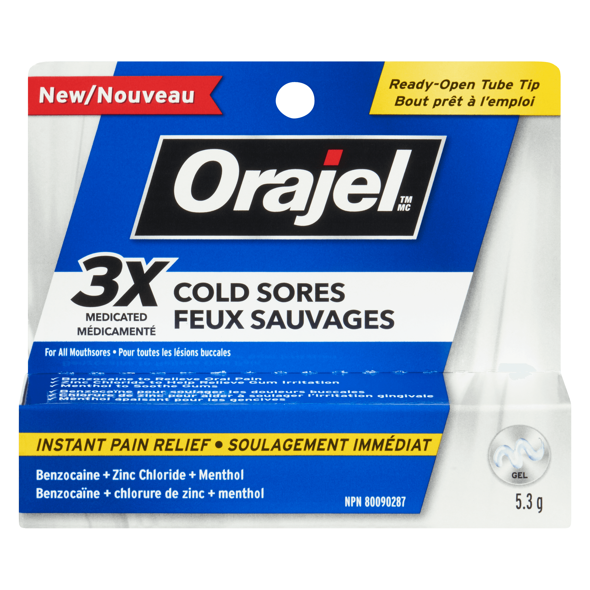 Orajel Cold Sores Gel 5.3 g