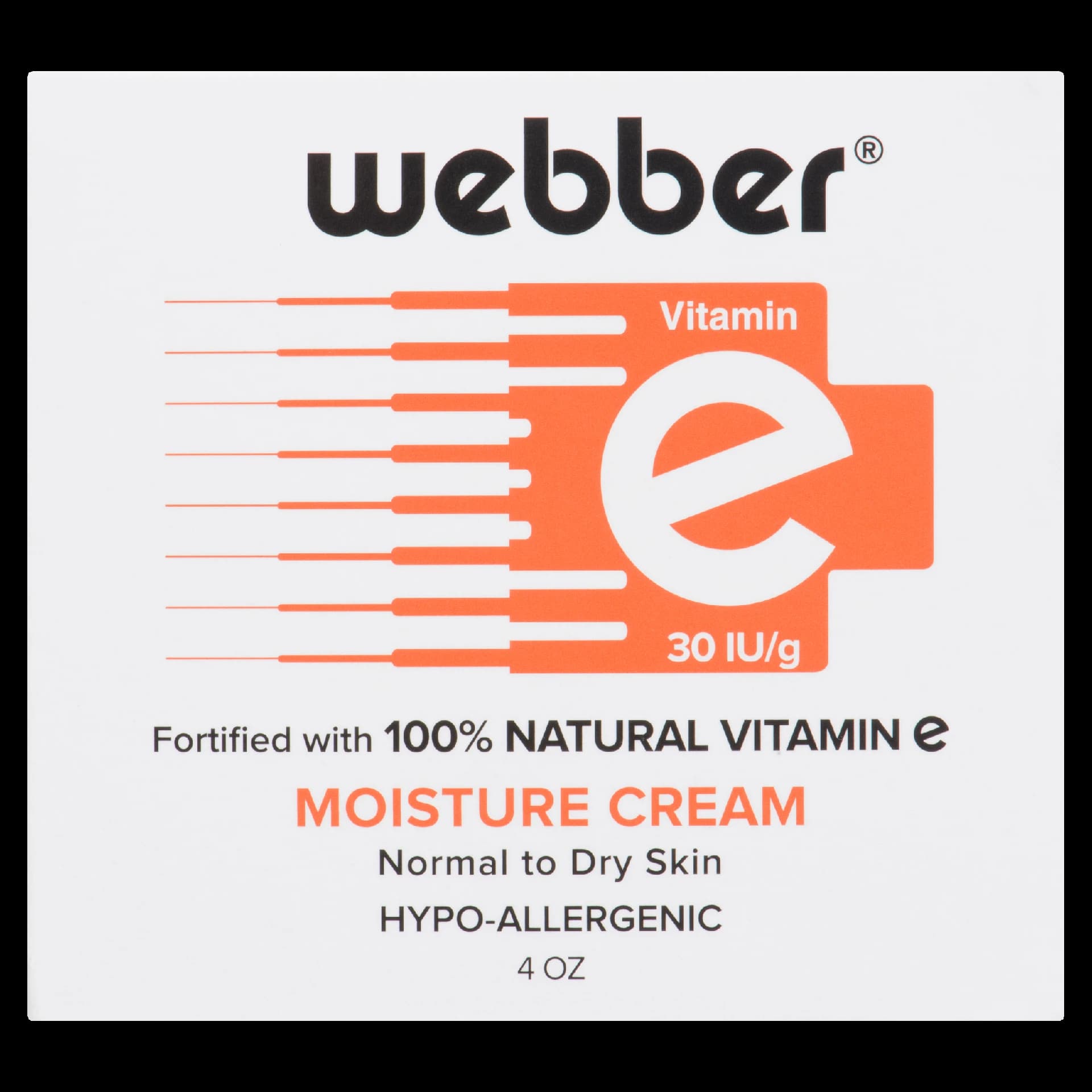 Webber Vitamin E 30 IU/g Moisture Cream 120 ml