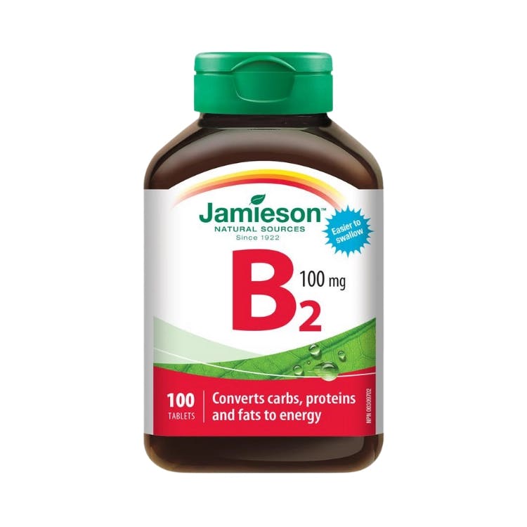 Jamieson Vitamin B2 (Riboflavin) 100mg (100 tablets)