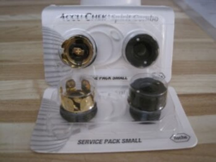 Accu-Chek Spirit Combo Service Pack 1 Battery Cap Adapter Cap