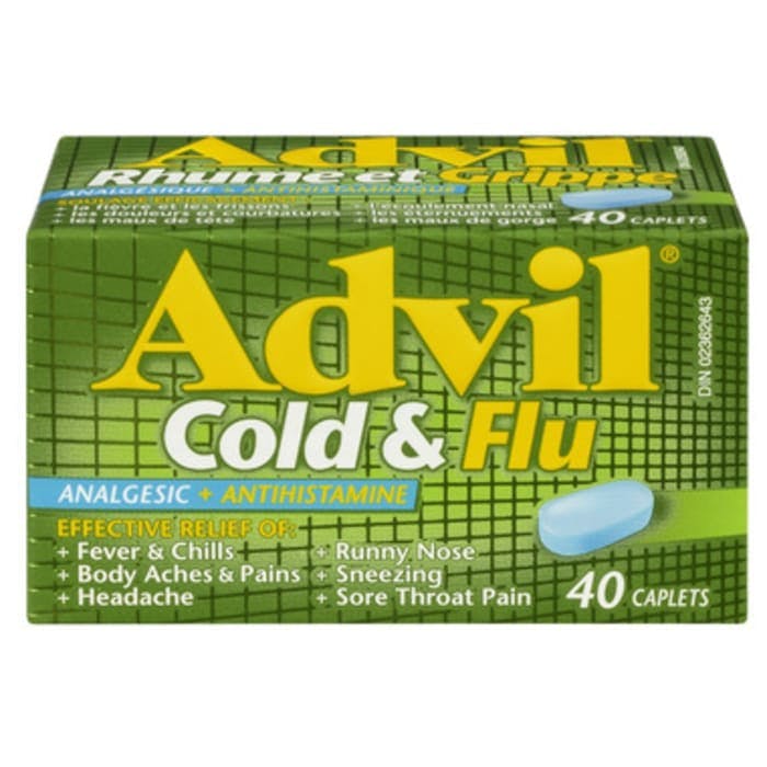 Advil Cold and Flu Caplets 40 Count