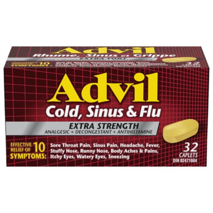 Advil Cold Sinus and Flu Extra Strength Caplets 32 Count