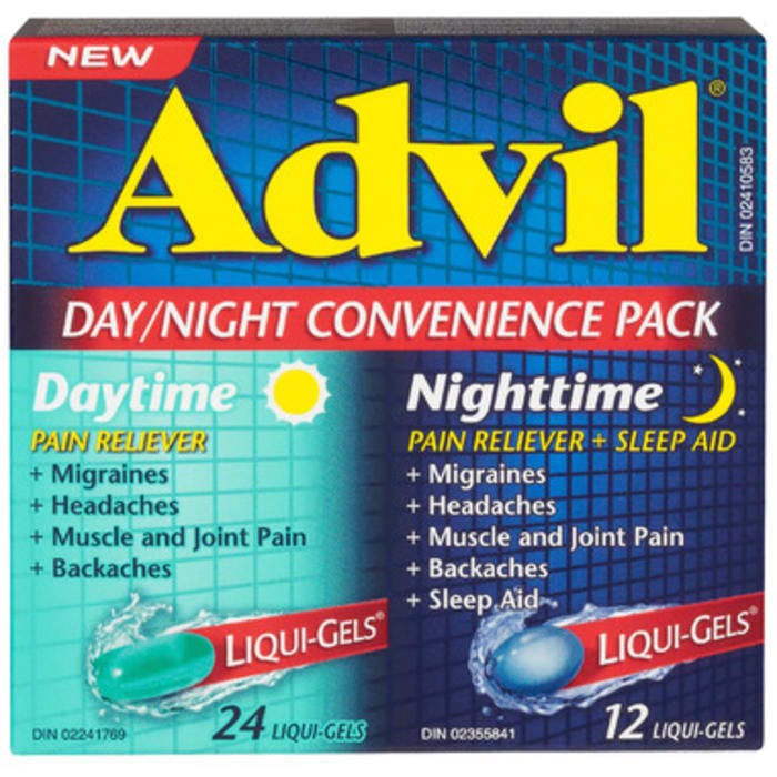 Advil Day and Night Convenience Pack Liqui Gels 36 Count
