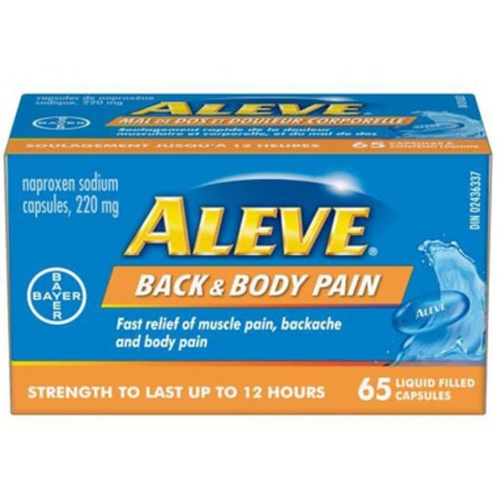 Aleve Back and Body Pain Liquid Gels 65 count