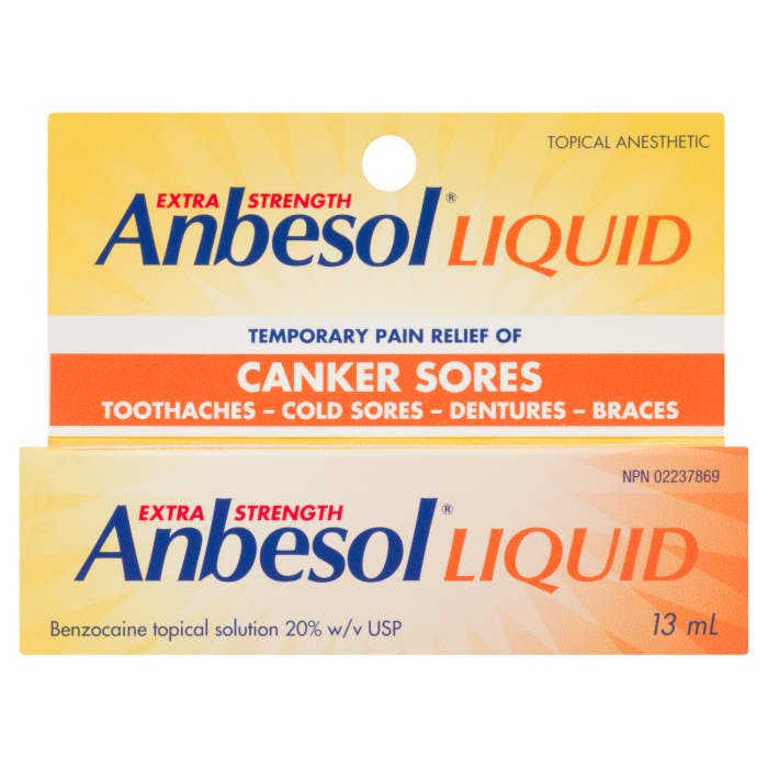 Anbesol Topical Anesthetic Liquid Extra Strength 13 ml