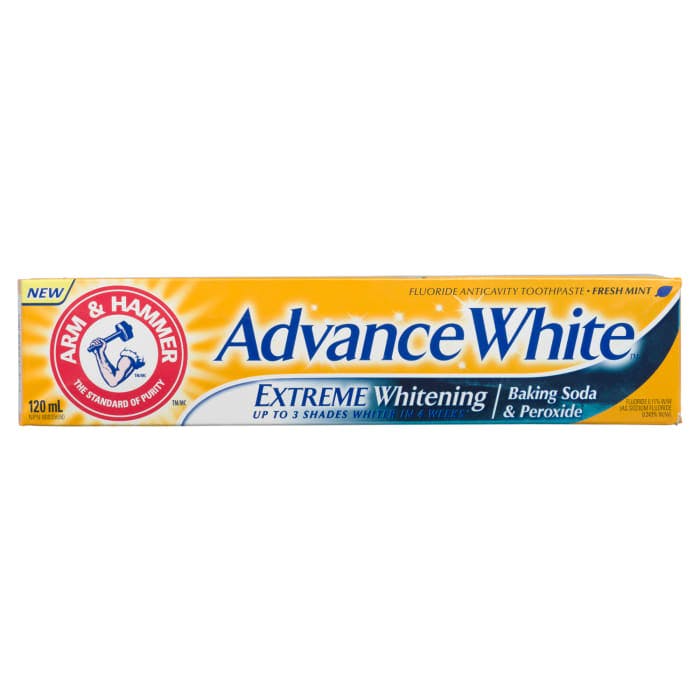 Arm & Hammer Advance White Extreme Whitening Fluoride Anticavity Toothpaste Fresh Mint 120 ml