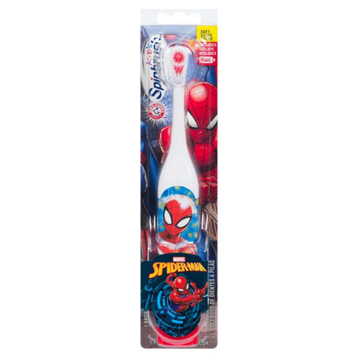 Arm & Hammer Kid's Spinbrush Spider-Man Soft 1 Powered Toothbrush