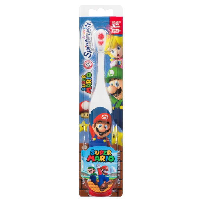 Arm & Hammer Kid's Spinbrush Super Mario 1 Powered Toothbrush