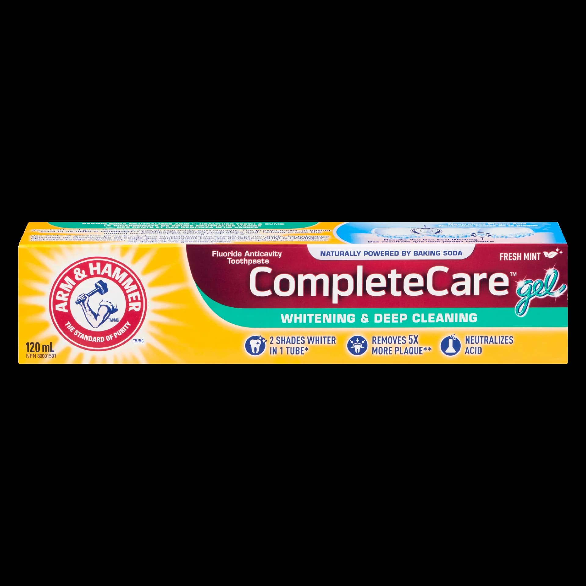 Arm & Hammer Complete Care Gel Fluoride Anticavity Toothpaste Fresh Mint 120 ml