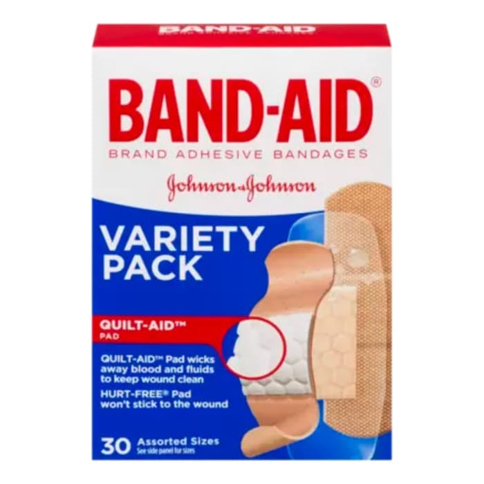Band-Aid Adhesive Bandages Family Variety Pack (30 Count)