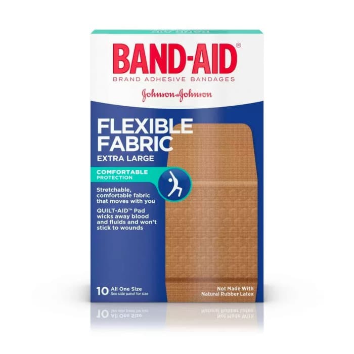 Band-Aid Flexible Fabric Adhesive Bandages (10 Count)