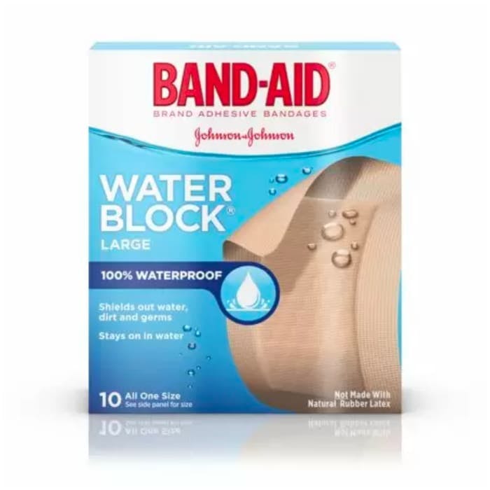 Band-Aid Water Block Adhesive Bandages Large (10 Count)