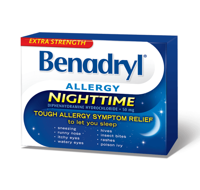 Benadryl Allergy Nighttime Extra Strength 24 Caplets