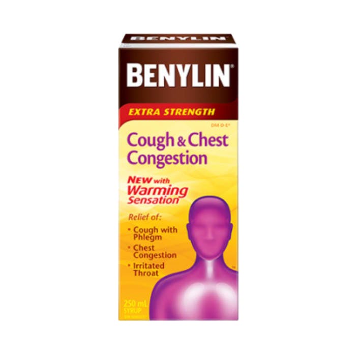 Benylin Cough and Chest Congestion With Warming Sensation Syrup (250 mL)