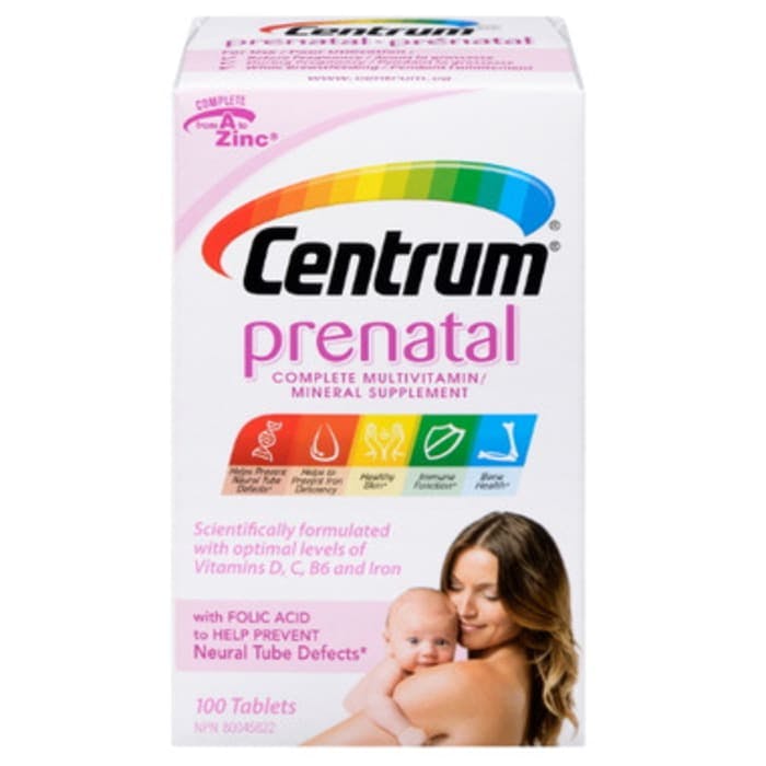 Centrum Prenatal Complete Multivitamin 100 Tablets