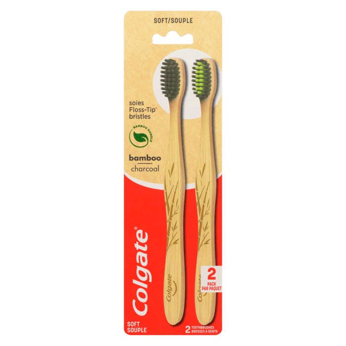 Colgate Bamboo Charcoal Soft 2 Toothbrushes