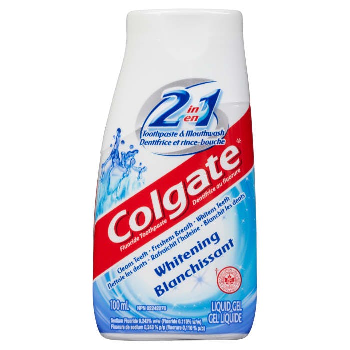Colgate Fluoride Toothpaste Whitening Liquid Gel 100 ml
