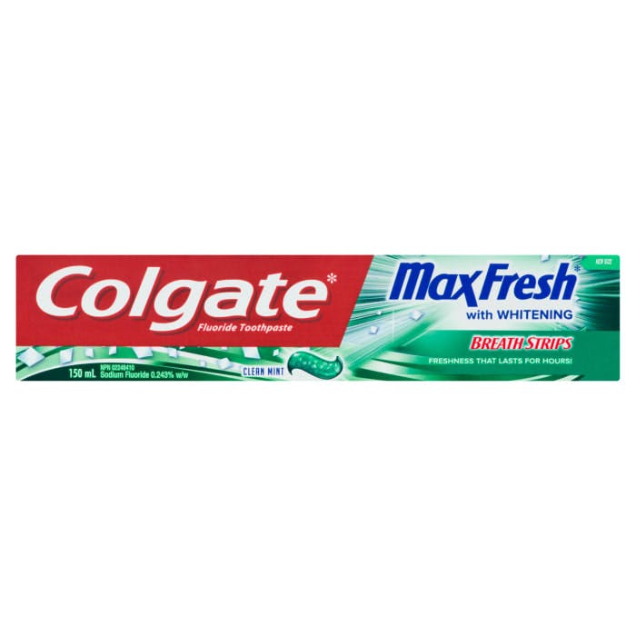 Colgate MaxFresh Fluoride Toothpaste with Whitening Clean Mint 150 ml