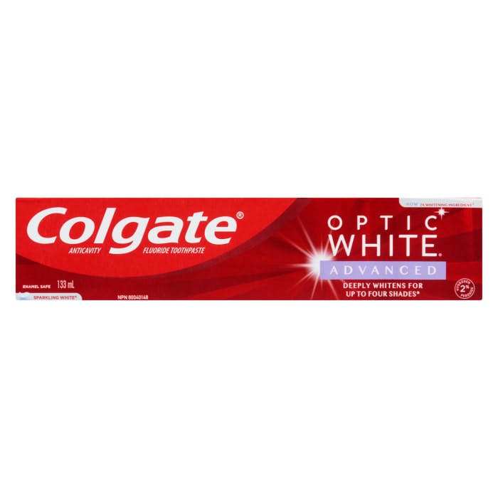 Colgate Optic White Anticavity Fluoride Toothpaste Stain Fighter Fresh Mint Gel 90 ml