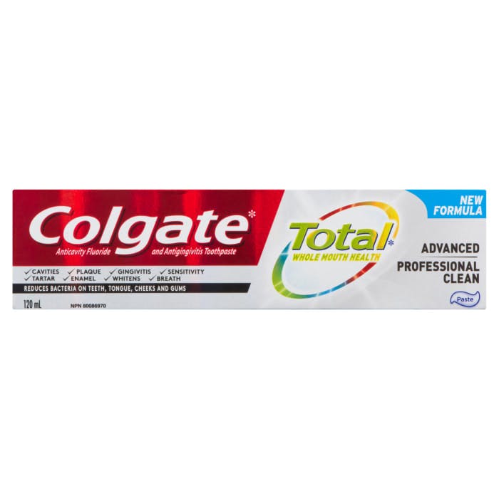 Colgate Total Anticavity Fluoride and Antigingivitis Toothpaste Advanced Professional Clean Paste 18 ml
