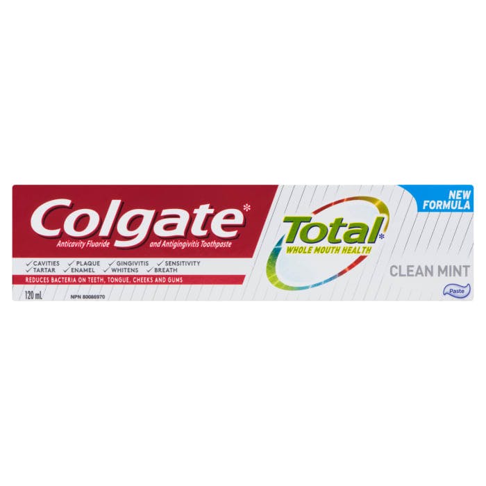 Colgate Total Anticavity Fluoride and Antigingivitis Toothpaste Clean Mint Paste 120 ml