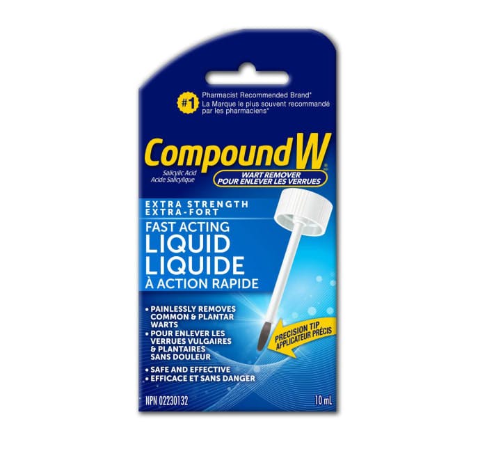 Compound W Extra-Strength Fast Acting Liquid Salicylic Acid Wart Remover (10 mL)