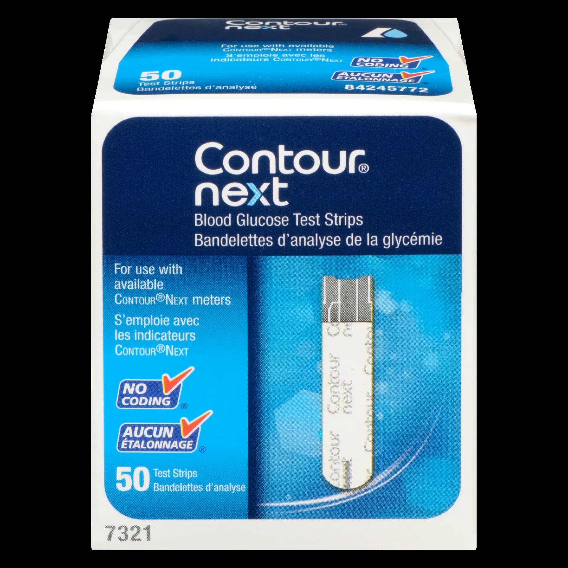 Contour Next Blood Glucose Test Strips 50 Test Strips