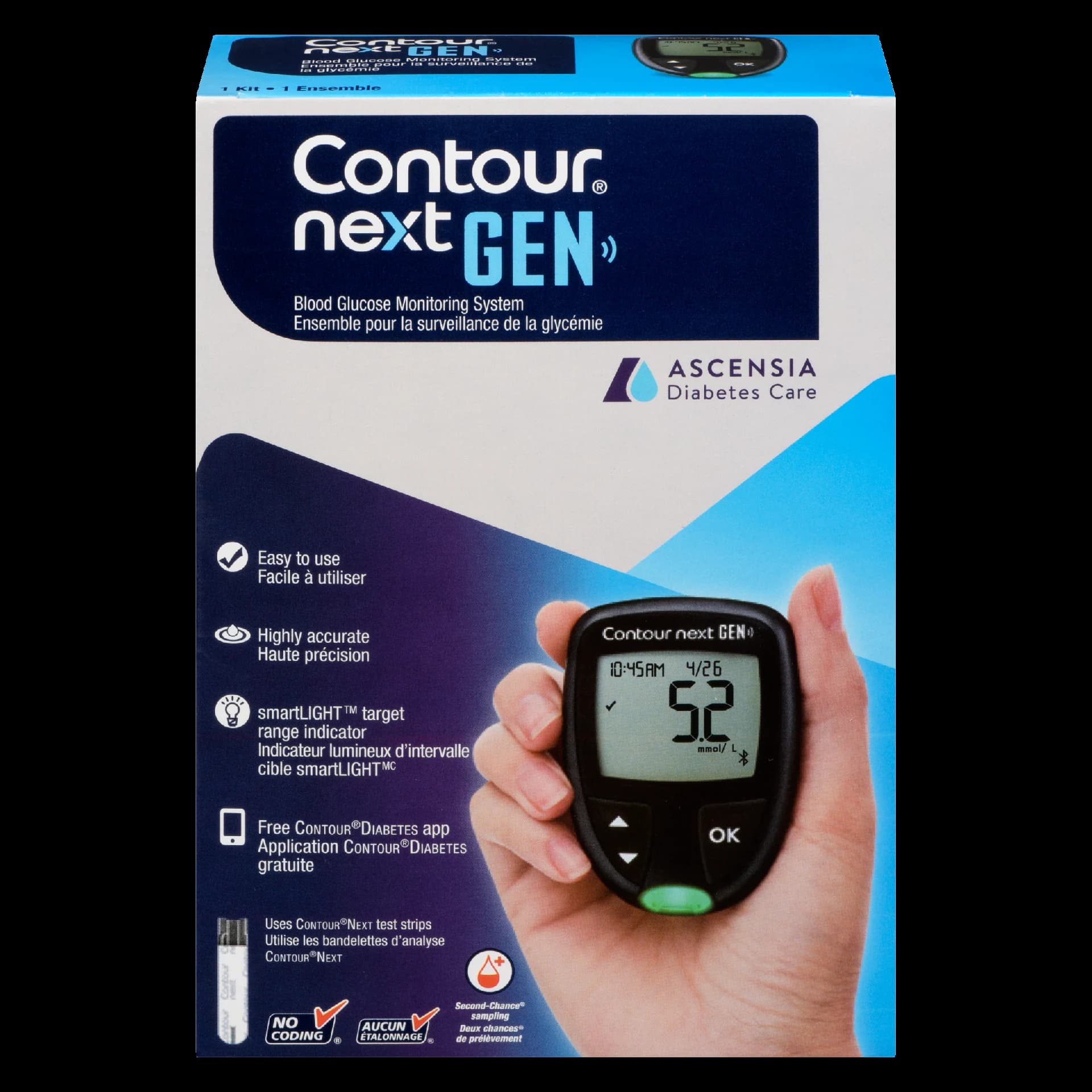 Contour Next Gen Blood Glucose Monitoring System 1 Kit