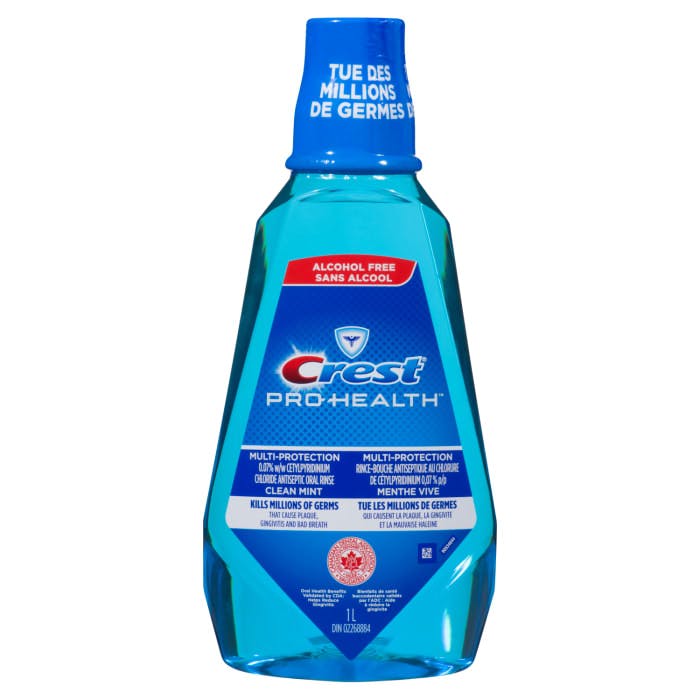 Crest Pro-Health Clean Mint Antiseptic Oral Rinse 1 L