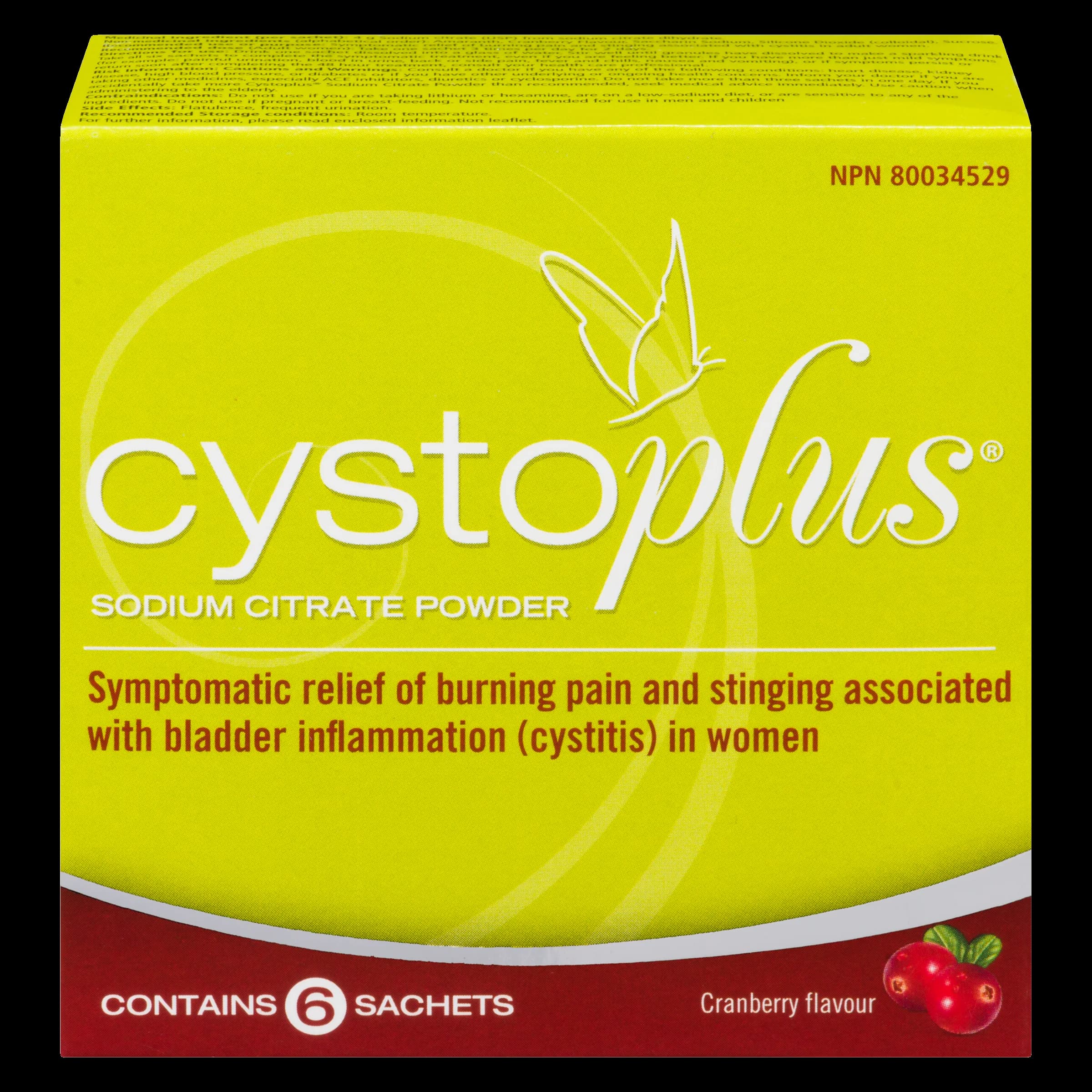 Cystoplus Sodium Citrate Powder Cranberry Flavour