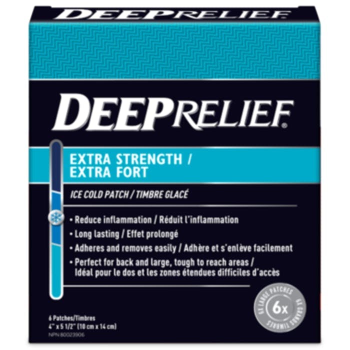 Deep Relief Extra Strength Ice Cold Patch 6 Count