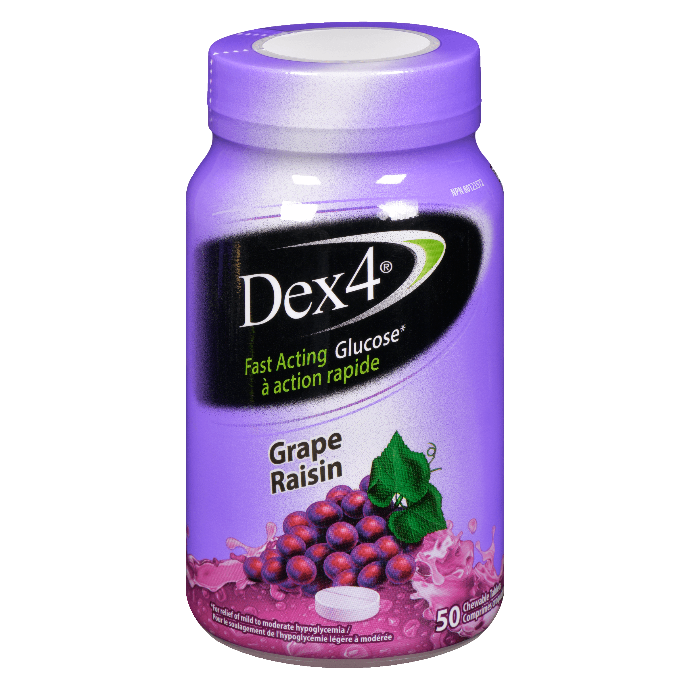 Dex4 Fast Acting Glucose Grape 50 Chewable Tablets