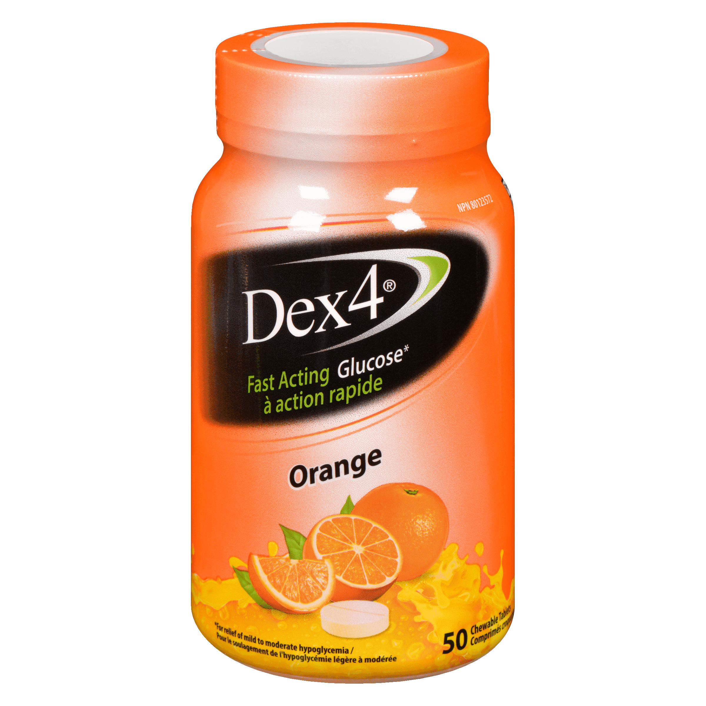 Dex4 Fast Acting Glucose Orange 50 Chewable Tablets
