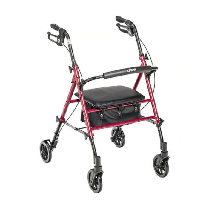 Drive Adjustable Height Rollator 6 in Casters