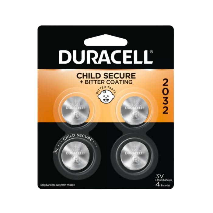 Duracell 2032 Lithium Coin Batteries (4 Count)