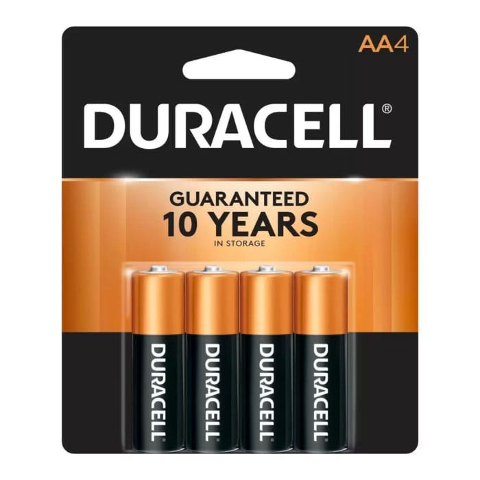 Duracell Coppertop AA Alkaline Batteries (4-pack)