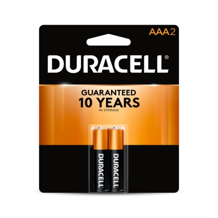 Duracell Coppertop AAA Alkaline Batteries (2 count)