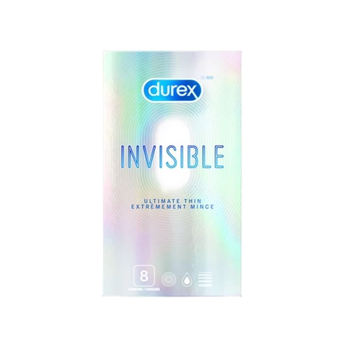 Durex Condoms Invisible Extra Thin Extra Smooth (8 Count)