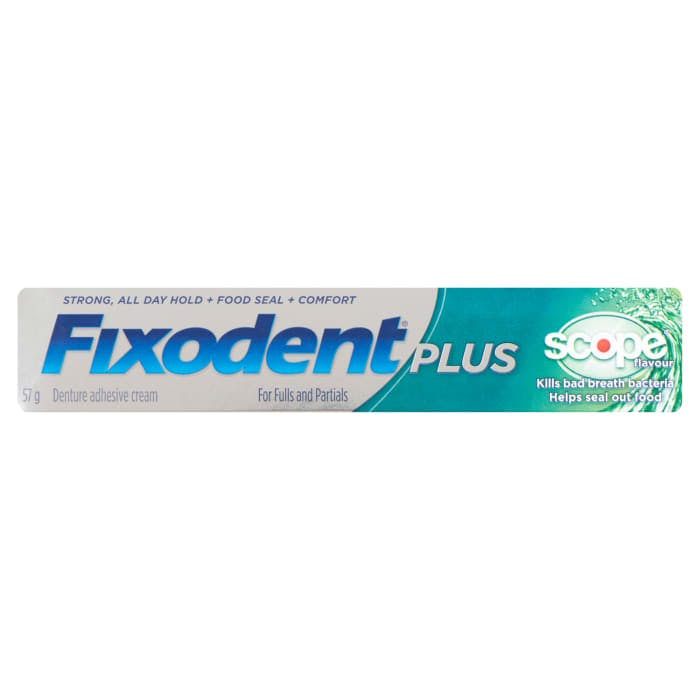 Fixodent Plus Scope Flavour Denture Adhesive Cream 57 g
