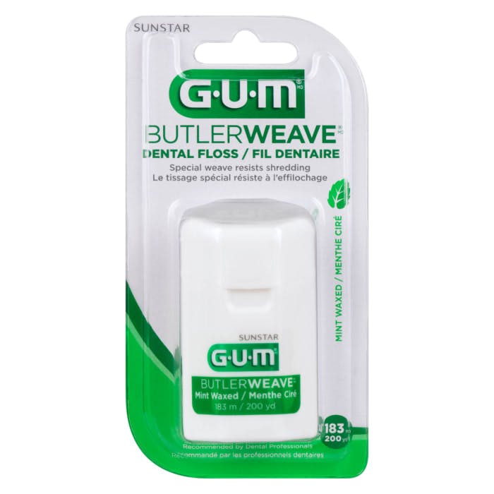 GUM Butlerweave Dental Floss Mint Waxed