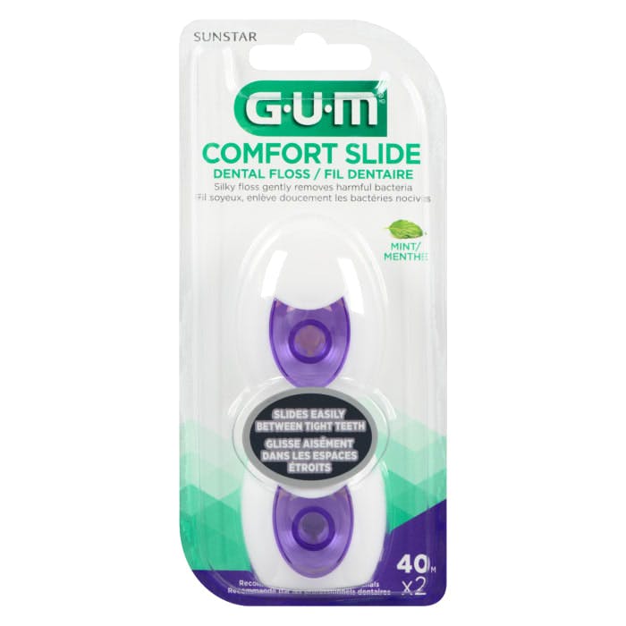 GUM Comfort Slide Dental Floss Mint 40 m x 2