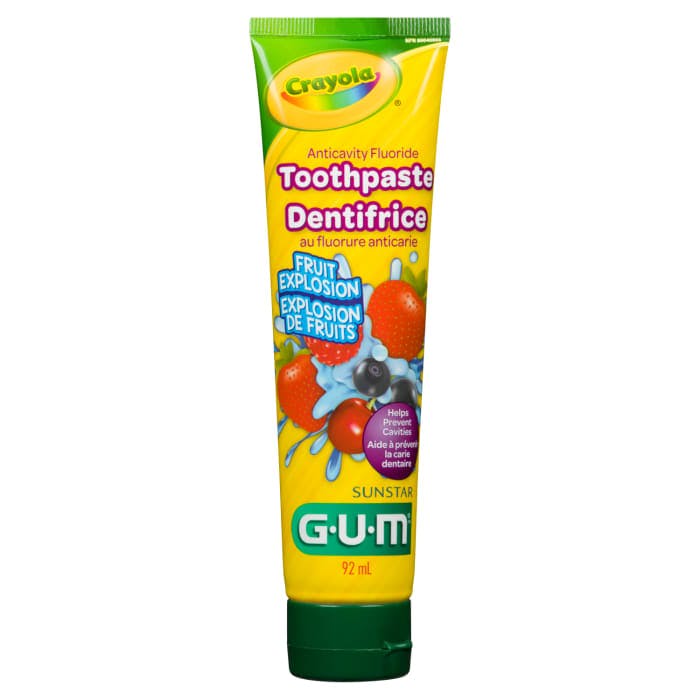 GUM Crayola Toothpaste Anticavity Fluoride Fruit Explosion 92 ml