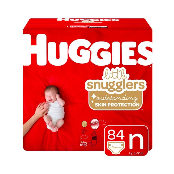 Huggies Little Snugglers Baby Diapers (Size Newborn, 84 Count)