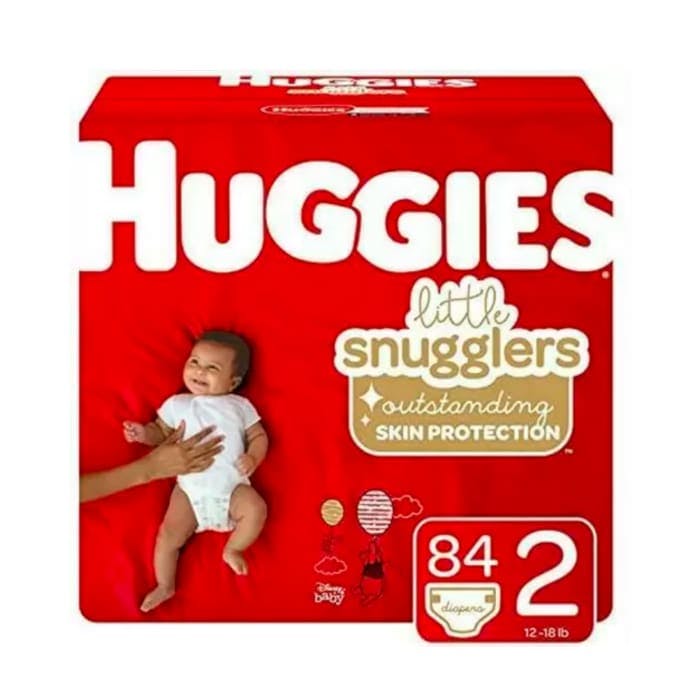 Huggies Little Snugglers Baby Diapers Super Pack (Size 2, 84 Count)