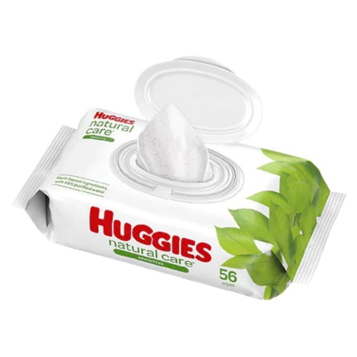 Huggies Natural Care Fragrance Free Baby Wipes (56 Count)