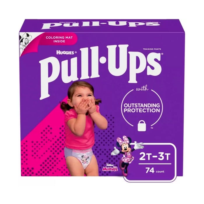 Huggies Pull-Ups Potty Training Pants For Girls (Size 2T-3T, 74 Count)