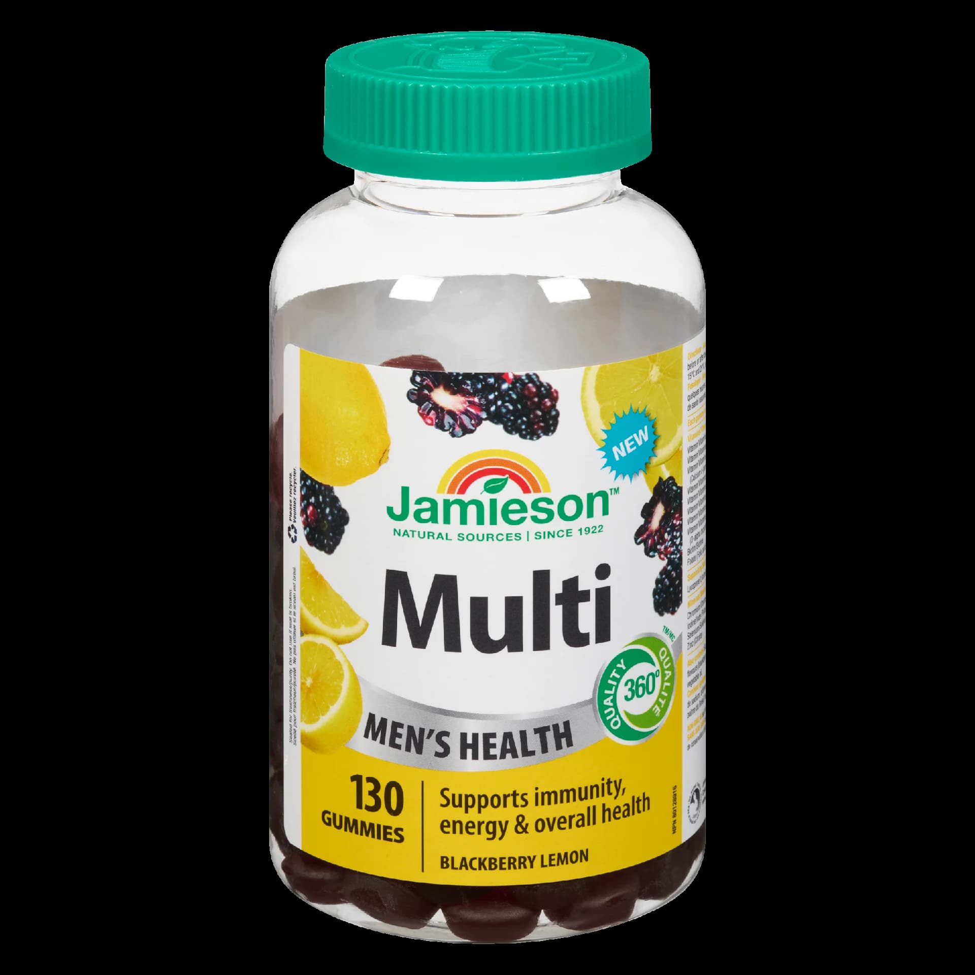 Jamieson Multi Men's Health Blackberry Lemon 130 Gummies