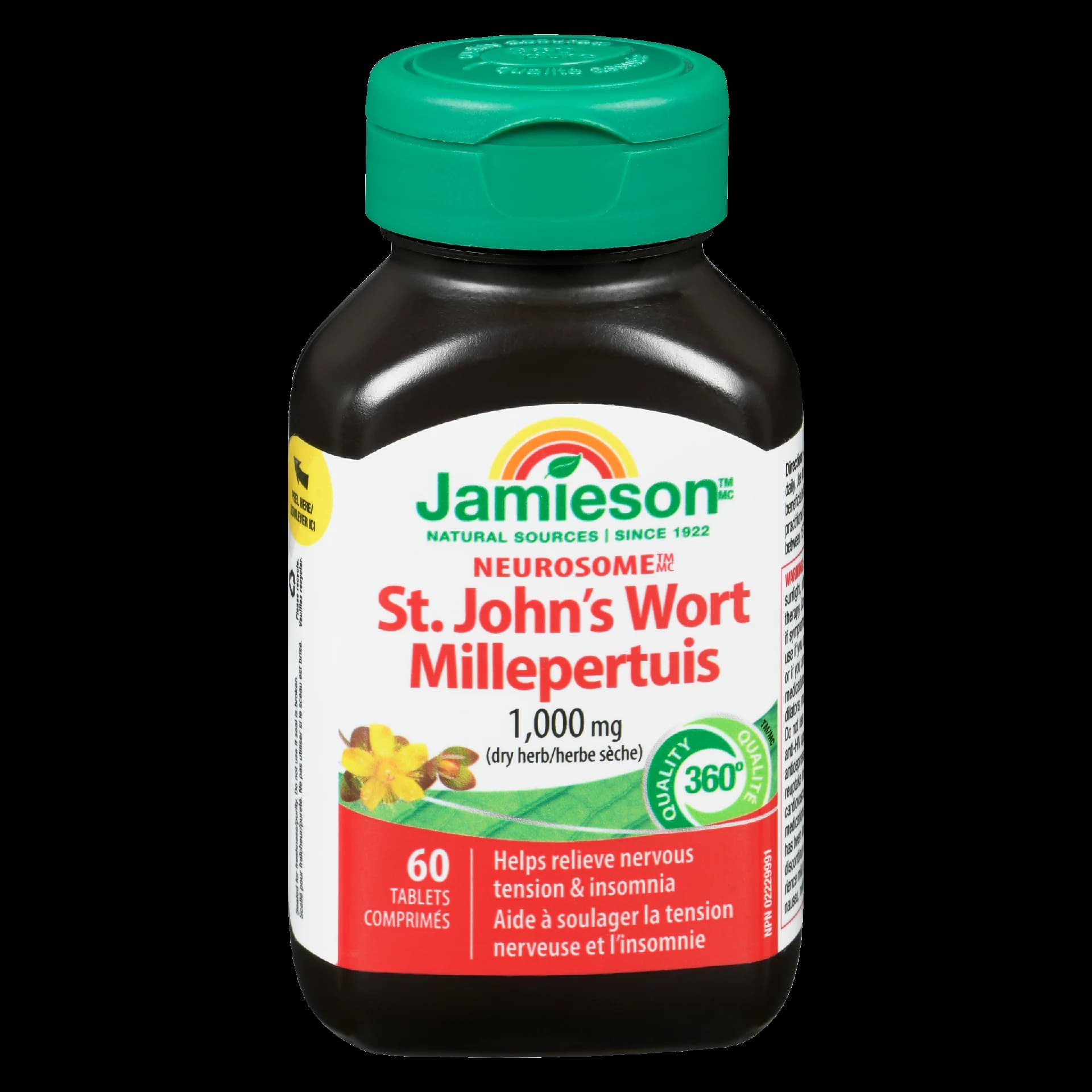 Jamieson St. John's Wort Neurosome 1,000 mg 60 Tablets